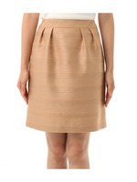 ラメボーダータイトスカート/ベージュ系(053)