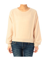 ラメ起毛タックデザインプルオーバー/ベージュ系(053)