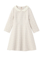 レーシージャカード織りワンピース/ライトベージュ(451)