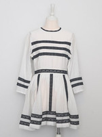 レースボーダーワンピ/OFF WHITE