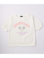 ロゴ&テニスプリントTシャツ/レモンイエロー(031)