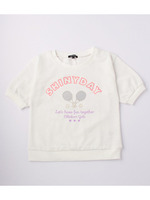 ロゴ&テニスプリントTシャツ/レモンイエロー(031)