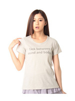 ロゴTシャツ/ベージュ系(011)