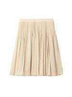 消しプリーツシフォンスカート/ナチュラル(050)