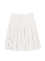 切り替えプリーツスカート/ネイビー(093)