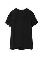 袖ギャザーシルクデシンブラウス/ベージュ系(150)