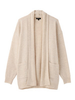 [L]シルク混トッパーカーディガン/ライトベージュ(451)