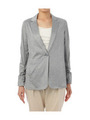 [L]ジャケットデザインカーディガン/グレー系(912)