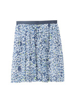 ぼかしドットギャザースカート/ブルー系(193)