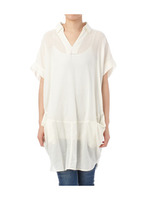 スラブコクーンチュニックワンピース/オレンジ系(067)