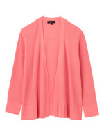 メッシュリブニットカーディガン/ピンク系(073)