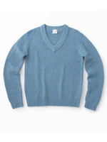 MARLED-KNIT V NECK/ブルー系(092)