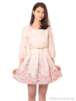 スプリングローズ総柄OP/ピンク