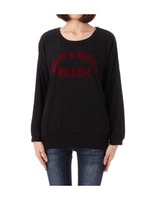 バックシャン×ロゴプルオーバニット/ブラック(019)