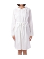 丸襟タックブロードワンピース/ホワイト(002)