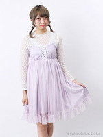 Dot　Tulle　One　Piece/Lavender