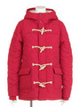 STAR QUILTING DUFFEL COAT/RED