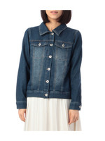 デニム裏毛ジャケット/ネイビー(693)