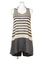 ニットボーダー4点セット/ブラック