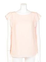 バックデザインブラウス/ピンク