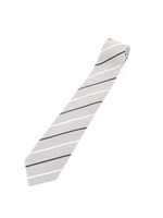 ヘリンボンストライプネクタイ/オフホワイト(303)
