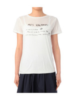 手書き風ロゴプリントプルオーバー/ホワイト(001)