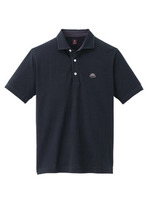 製品染めカノコポロシャツ/ネイビー系(094)