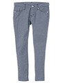 GINGHAM SKINNY PANTS/BLACK