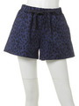 LEOPARDSHORTFLAREPANT/ブルー