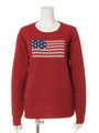 STARS STRIPES KNIT TOP/RED