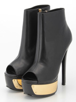 SWSLOANN ブーティ/BLK/GOLD