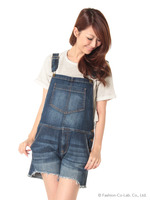 【D−ID】LOU OVERALL SHORT/ELLE DESTROY