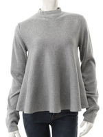 【ECURY】【JJコラボ】Aラインニットトップス/ライトグレー