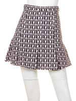 【Joyrich×PLAYBOY】Playboy Panel Pleated Skirt/BLACK