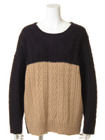 カシミヤタッチAc×フェザーヤ/ネイビー