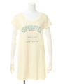 ロゴプリントTシャツドレス/OWHT