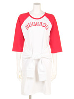 HEROINE ラグラン ワンピース/RED