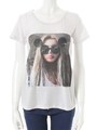 【ECURY】サングラスTシャツ/ホワイト