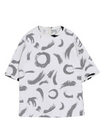 【M】ART MESH ロングTOP/BLK