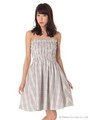 【dazzlin】チェックシャーリングベアワンピース/レッド