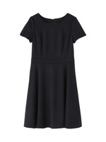 ウールフィット&フレアワンピース/ブラック(019)