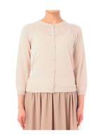 クルーネックニットカーディガン/ベージュ系(051)