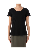 クルーネックプレーンカットソー/ブラック(019)