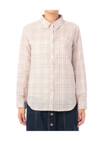 コットンチェックシャツ/ブルー系(290)