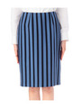 ストライプタイトスカート/ブルー系(391)