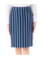 ストライプタイトスカート/ブルー系(391)