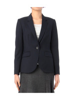 ストライプテーラードジャケット/ブラック(319)