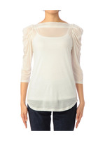 タックショルダーカットソー/ホワイト(001)