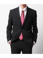 ピンストライプテーラードジャケット/ブルー系(394)