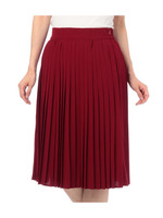 プリーツフレアスカート/グリーン系(023)